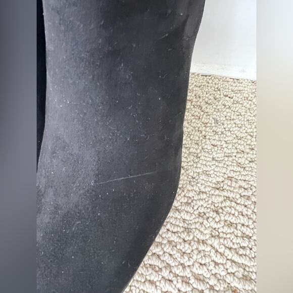 Jessica Simpson NWOB black suede platform booties 5 inch boots going out 9.5 - Picture 4 of 10